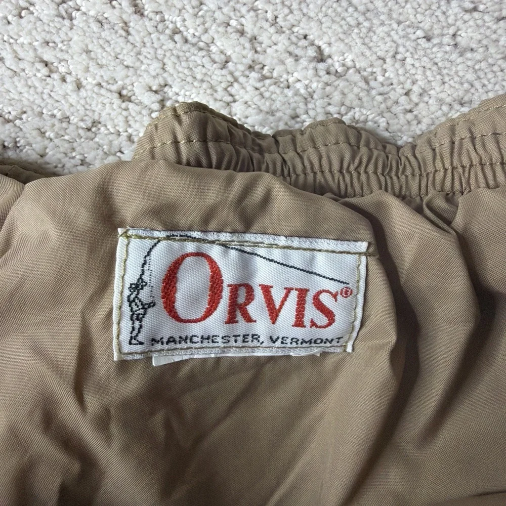 Men's Vintage Orvis Size 30 Old School Duck Camo Full Zip Insulated Pants Hinton